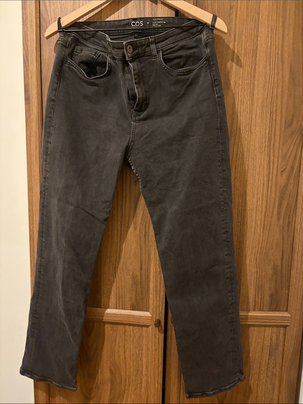 COS woman’s Dark Charcoal Straight Jeans